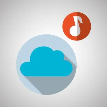Cloud computing design. Trip icon. Flat illustration Illustrazione stock