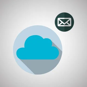 Cloud computing design. Trip icon. Flat illustration Illustrazione stock