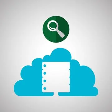 Cloud computing design. Trip icon. Flat illustration Stock Illustration