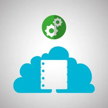 Cloud computing design. Trip icon. Flat illustration Illustrazione stock