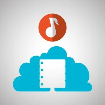 Cloud computing design. Trip icon. Flat illustration Stock Illustration