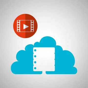 Cloud computing design. Trip icon. Flat illustration イラスト素材