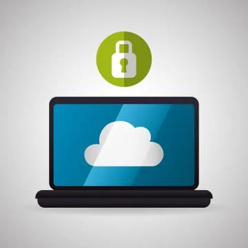 Cloud computing design. Trip icon. Flat illustration Stockillustratie