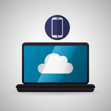 Cloud computing design. Trip icon. Flat illustration 库存插图