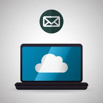 Cloud computing design. Trip icon. Flat illustration Stock Illustration