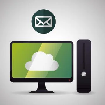 Cloud computing design. Trip icon. Flat illustration Illustrazione stock