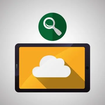 Cloud computing design. Trip icon. Flat illustration Stock Illustration