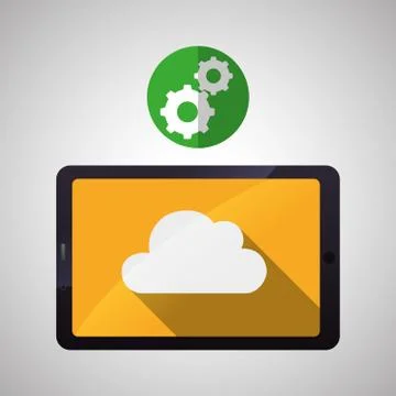 Cloud computing design. Trip icon. Flat illustration Illustrazione stock