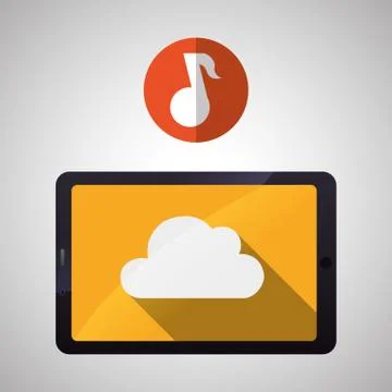 Cloud computing design. Trip icon. Flat illustration Stock Illustration