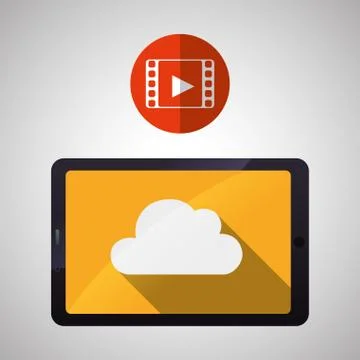 Cloud computing design. Trip icon. Flat illustration 스톡 일러스트