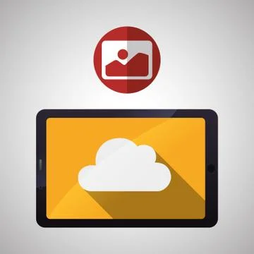 Cloud computing design. Trip icon. Flat illustration 스톡 일러스트
