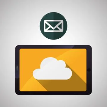 Cloud computing design. Trip icon. Flat illustration Stock Illustration