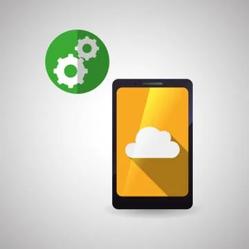 Cloud computing design. Trip icon. Flat illustration Stock Illustration