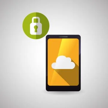 Cloud computing design. Trip icon. Flat illustration Illustrazione stock