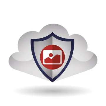 Cloud computing design. Trip icon. Flat illustration, technology vector Illustrazione stock