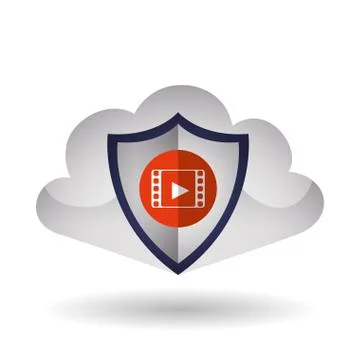 Cloud computing design. Trip icon. Flat illustration, technology vector Stock Illustration