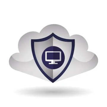 Cloud computing design. Trip icon. Flat illustration, technology vector Stock Illustration