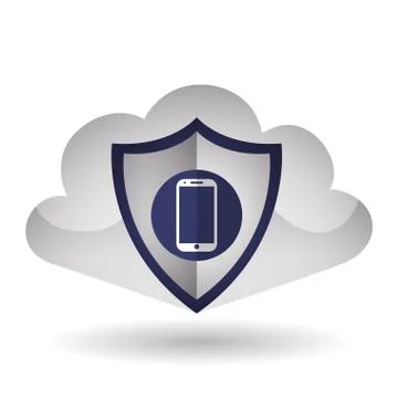 Cloud computing design. Trip icon. Flat illustration, technology vector Illustrazione stock