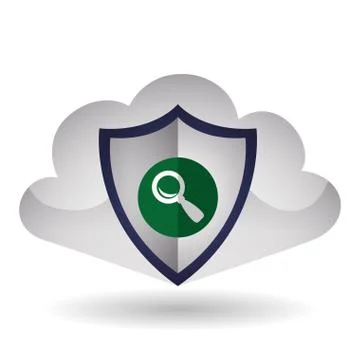 Cloud computing design. Trip icon. Flat illustration, technology vector 스톡 일러스트