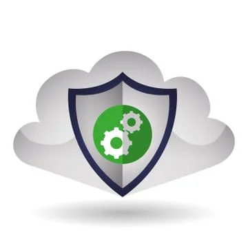 Cloud computing design. Trip icon. Flat illustration, technology vector Stock Illustration