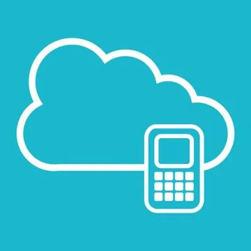 Cloud computing design, vector illustration eps10 graphic Stock Illustration