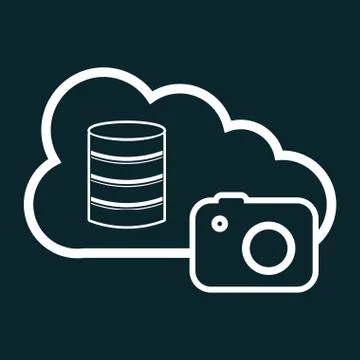 Cloud computing design, vector illustration eps10 graphic Illustrazione stock