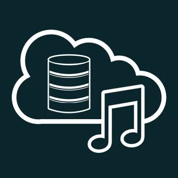 Cloud computing design, vector illustration eps10 graphic Stock Illustration