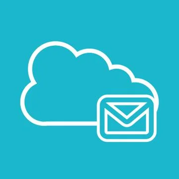 Cloud computing design, vector illustration eps10 graphic Illustrazione stock