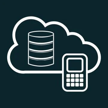 Cloud computing design, vector illustration eps10 graphic Stock Illustration