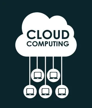 Cloud computing design, vector illustration eps10 graphic 스톡 일러스트