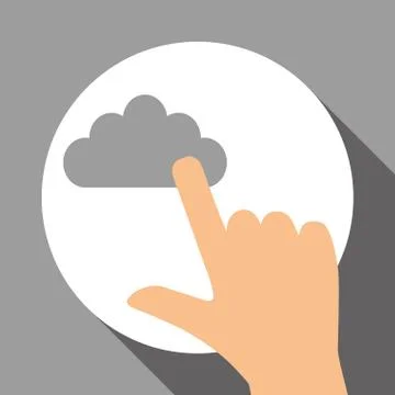 Cloud computing design, vector illustration Stock Illustration