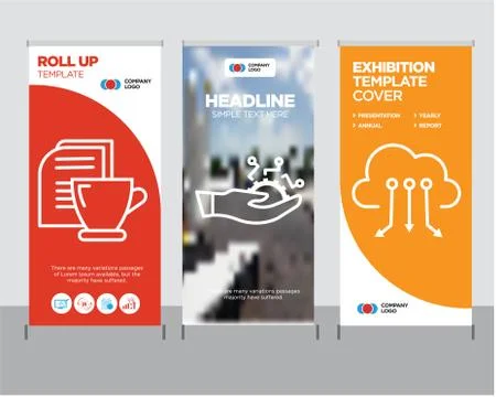 Cloud computing, Development, Mail and tea roll up Illustrazione stock