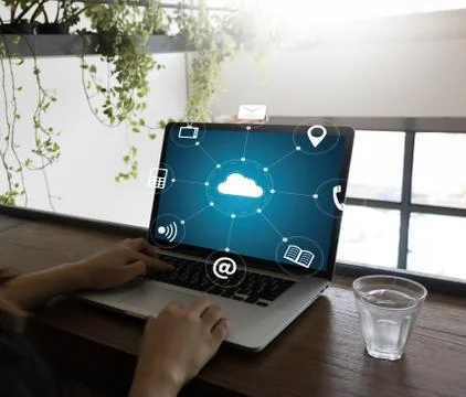 Cloud Computing diagram Network Data Storage Technology Service 写真素材