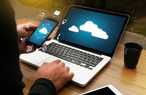 Cloud Computing diagram Network Data Storage Technology Service 写真素材