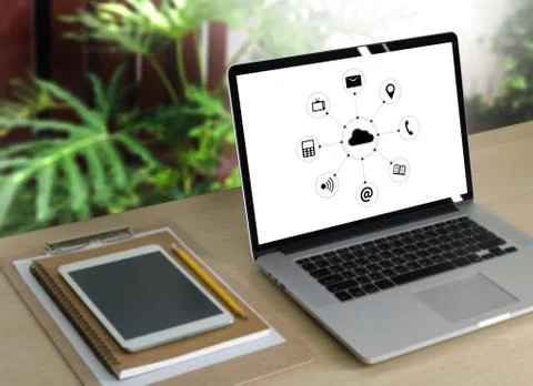 Cloud Computing diagram Network Data Storage Technology Service 写真素材