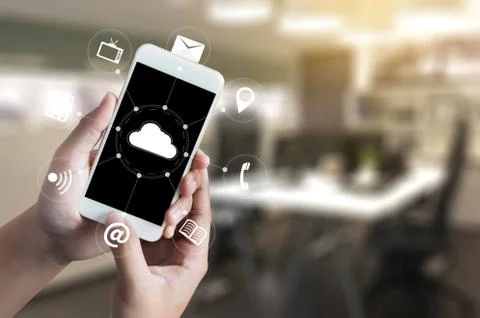 Cloud Computing diagram Network Data Storage Technology Service 写真素材