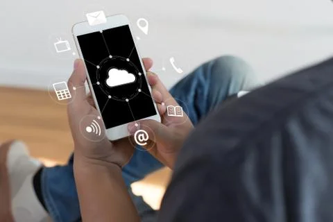 Cloud Computing diagram Network Data Storage Technology Service 写真素材