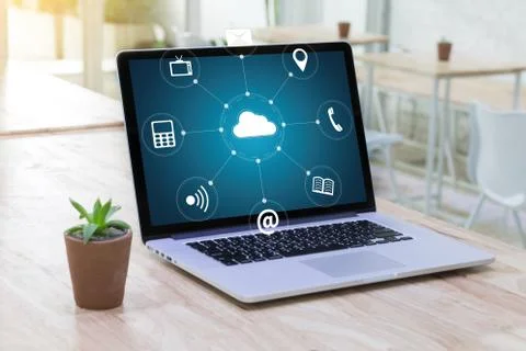 Cloud Computing diagram Network Data Storage Technology Service 写真素材