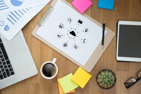 Cloud Computing diagram Network Data Storage Technology Service 写真素材