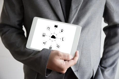 Cloud Computing diagram Network Data Storage Technology Service 写真素材