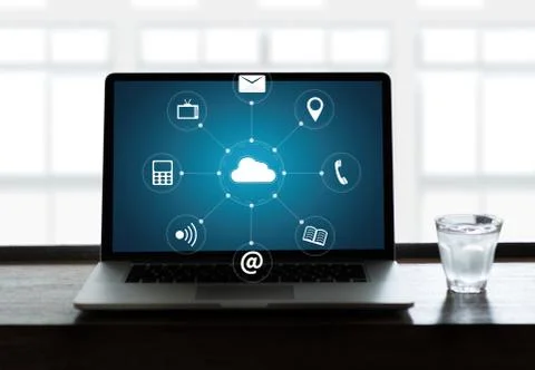 Cloud Computing diagram Network Data Storage Technology Service 写真素材