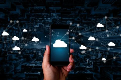 Cloud Computing diagram Network Data Storage Technology Service 写真素材