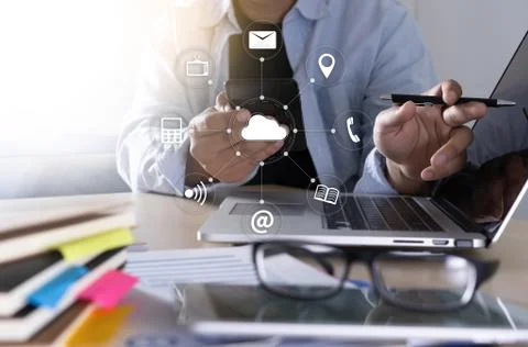 Cloud Computing diagram Network Data Storage Technology Service 写真素材