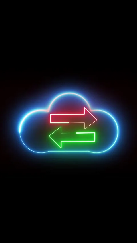 Cloud computing digital abstract background modern vertical video. Futurist.. Stock Footage 321627954