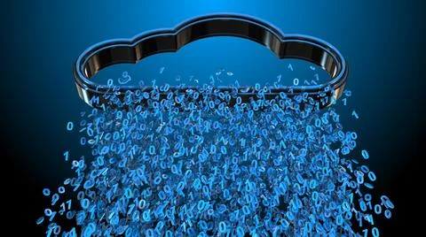 Cloud computing digital information technology using internet of things IOT - Illustrazione stock