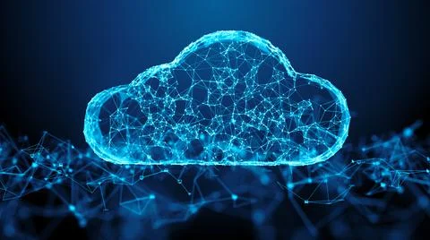 Cloud computing digital information technology using internet of things IOT - 스톡 일러스트