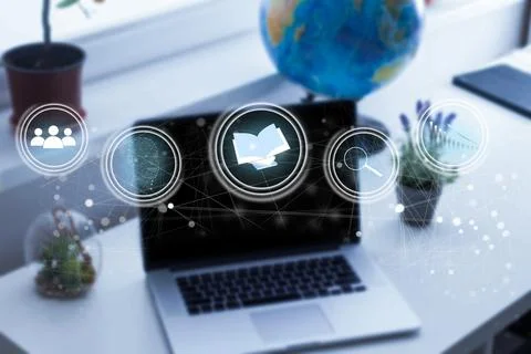 Cloud computing digital Technology internet storage network big data system Foto stock