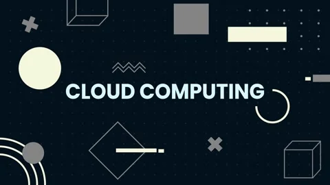 Cloud Computing, Dynamic Minimal Moving Shapes Animation Stock-Footage 278214689