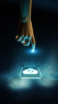 Cloud Computing Enabling Scalable Data Storage and Connectivity Technology Co Stock Photos