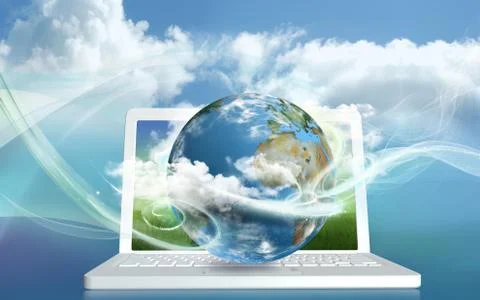 Cloud computing energy Stock Illustration